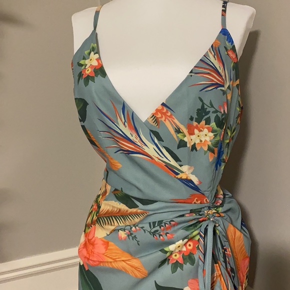 Tropical Pattern Dress - Picture 2 of 6